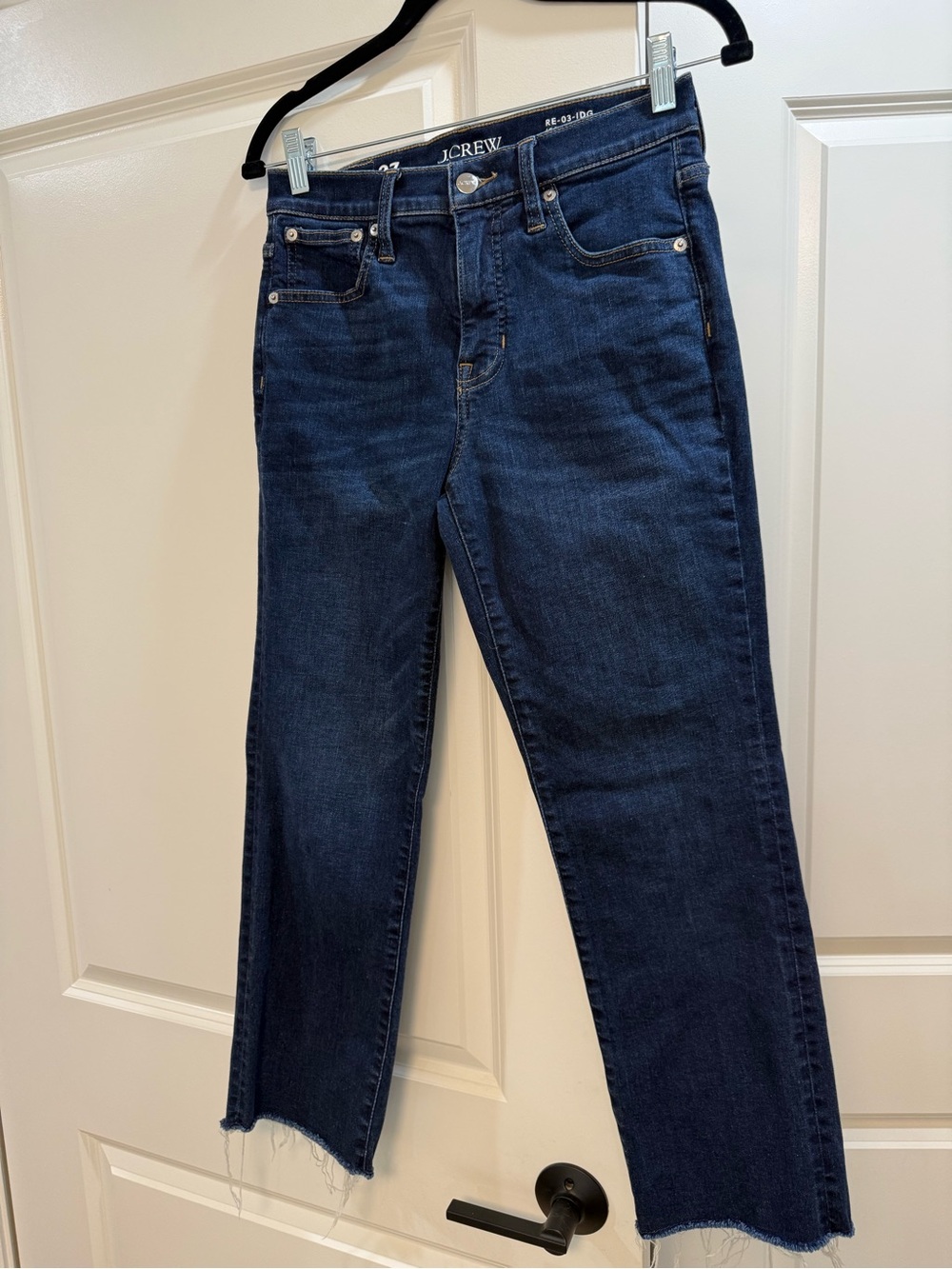 J. Crew Dark Indigo Cropped Ankle Jeans